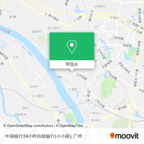 中国银行24小时自助银行(小小路)地图