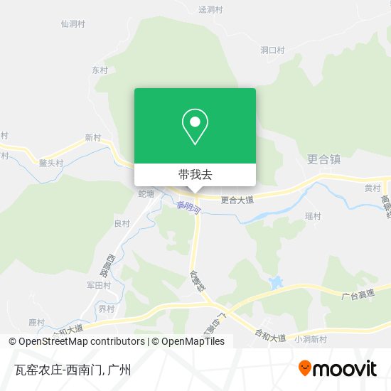 瓦窑农庄-西南门地图