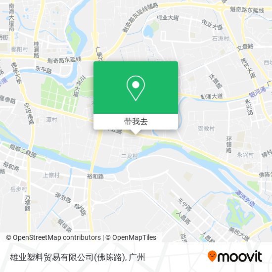 雄业塑料贸易有限公司(佛陈路)地图
