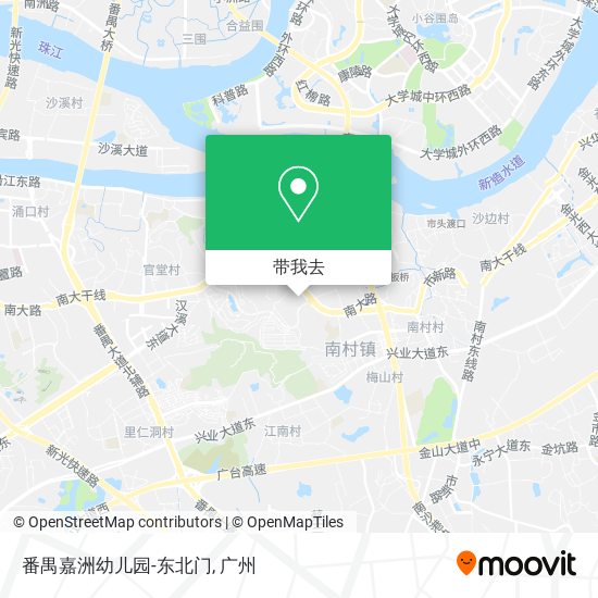 番禺嘉洲幼儿园-东北门地图