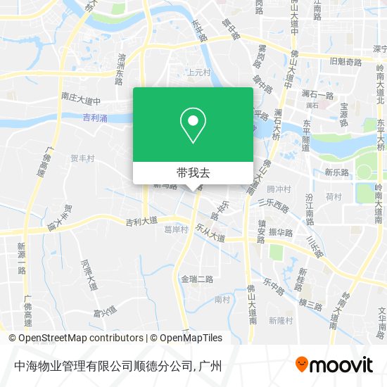 中海物业管理有限公司顺德分公司地图