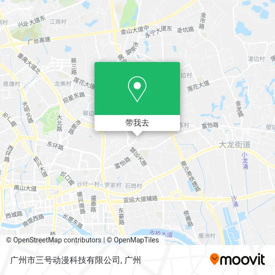 广州市三号动漫科技有限公司地图
