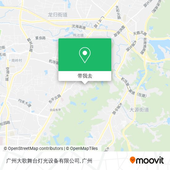 广州大歌舞台灯光设备有限公司地图