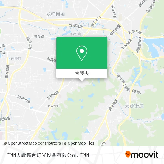 广州大歌舞台灯光设备有限公司地图
