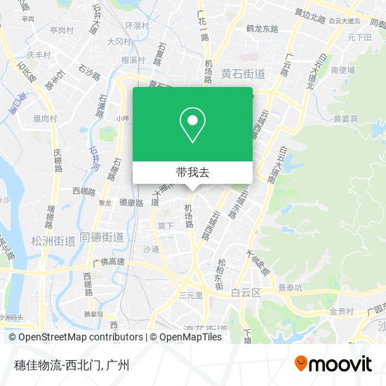 穗佳物流-西北门地图