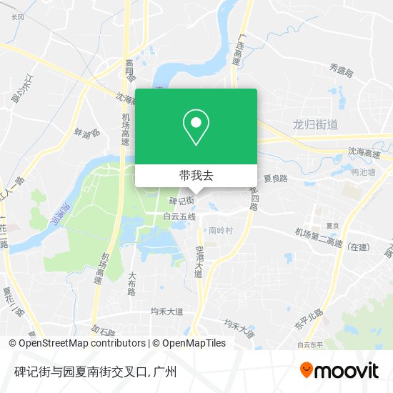 碑记街与园夏南街交叉口地图