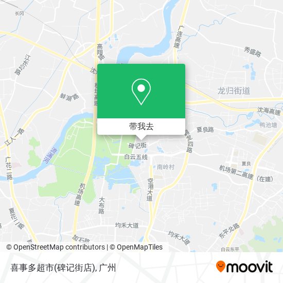 喜事多超市(碑记街店)地图