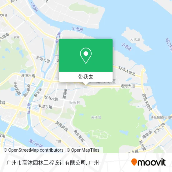 广州市高沐园林工程设计有限公司地图