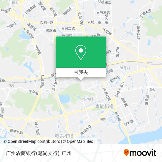 广州农商银行(笔岗支行)地图