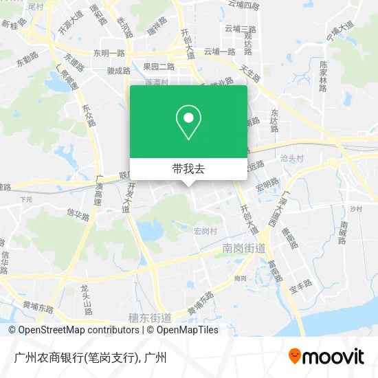 广州农商银行(笔岗支行)地图