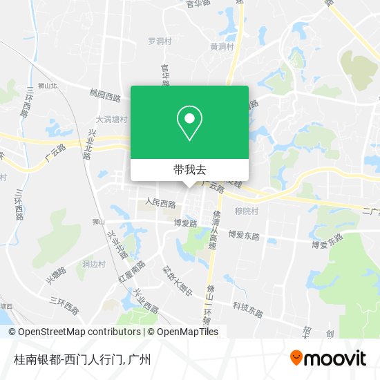 桂南银都-西门人行门地图