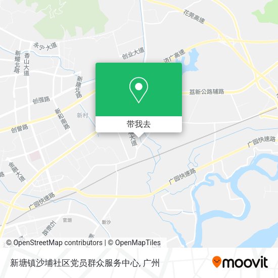 新塘镇沙埔社区党员群众服务中心地图