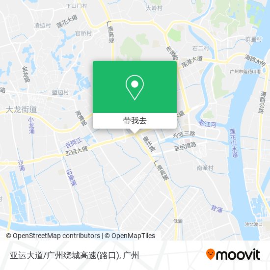 亚运大道/广州绕城高速(路口)地图