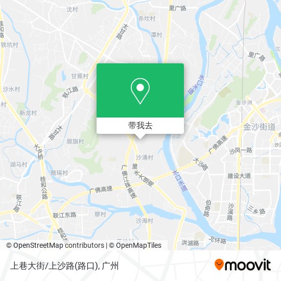 上巷大街/上沙路(路口)地图
