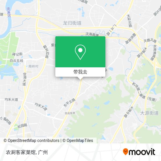 农厨客家菜馆地图