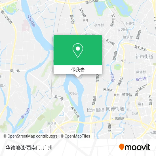 华德地毯-西南门地图