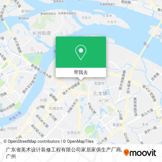 广东省美术设计装修工程有限公司家居家俱生产厂商地图