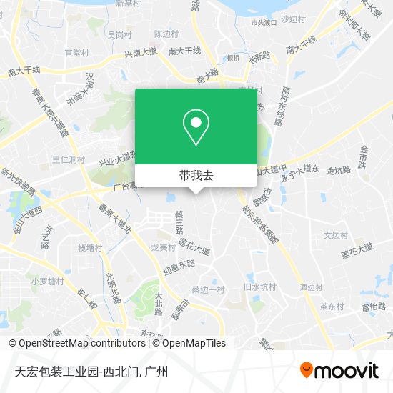 天宏包装工业园-西北门地图