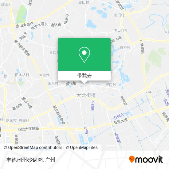 丰德潮州砂锅粥地图