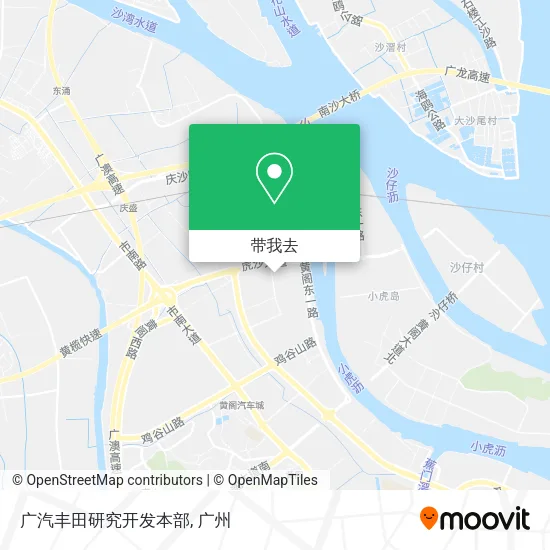 广汽丰田研究开发本部地图
