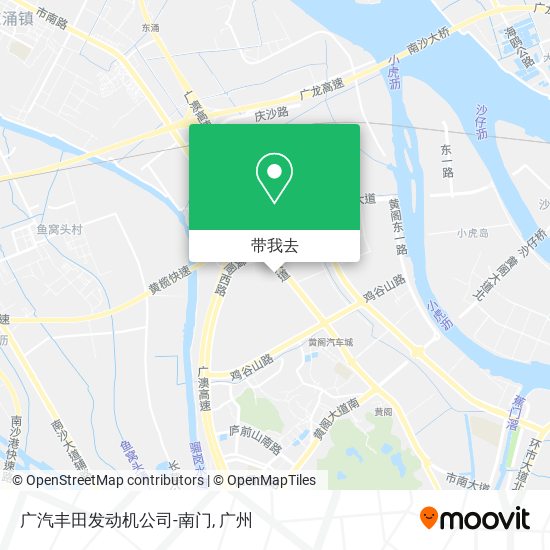 广汽丰田发动机公司-南门地图