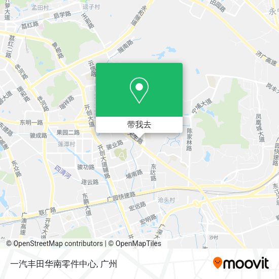一汽丰田华南零件中心地图