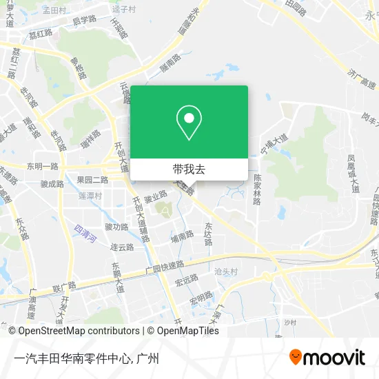 一汽丰田华南零件中心地图