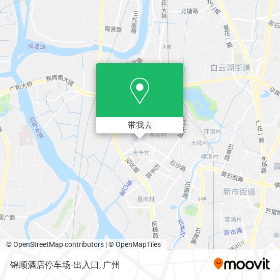 锦顺酒店停车场-出入口地图