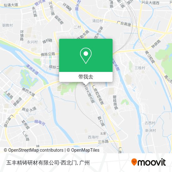 五丰精铸研材有限公司-西北门地图
