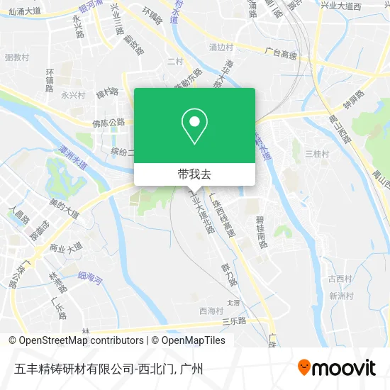 五丰精铸研材有限公司-西北门地图