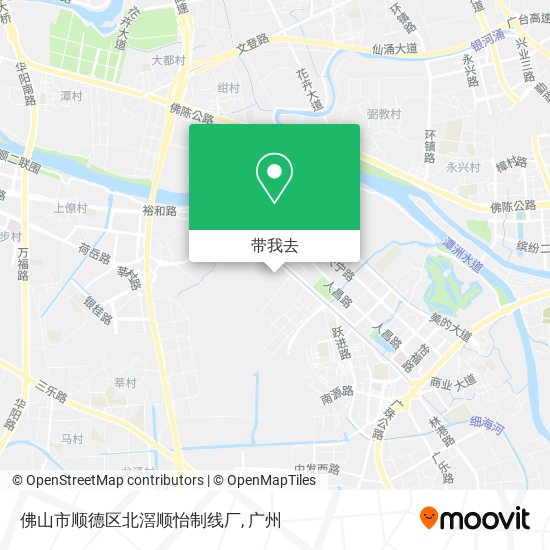 佛山市顺德区北滘顺怡制线厂地图
