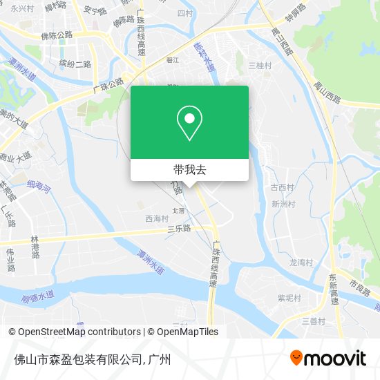 佛山市森盈包装有限公司地图