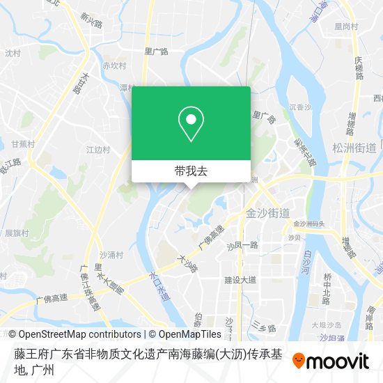 藤王府广东省非物质文化遗产南海藤编(大沥)传承基地地图