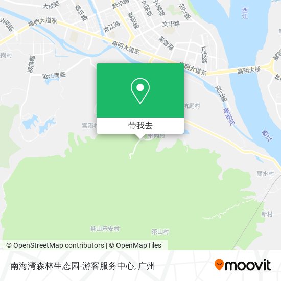 南海湾森林生态园-游客服务中心地图
