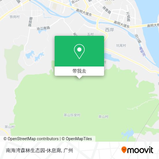南海湾森林生态园-休息廊地图