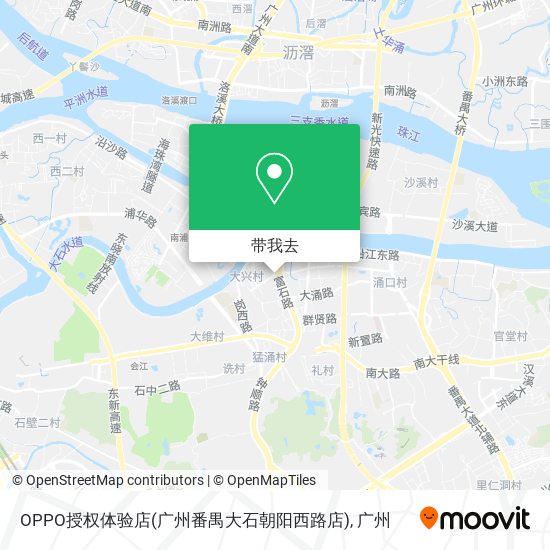 OPPO授权体验店(广州番禺大石朝阳西路店)地图