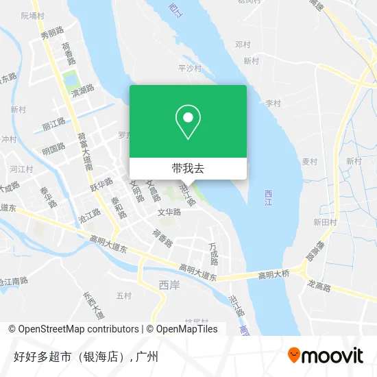 好好多超市（银海店）地图