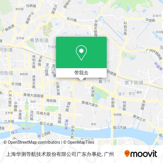 上海华测导航技术股份有限公司广东办事处地图