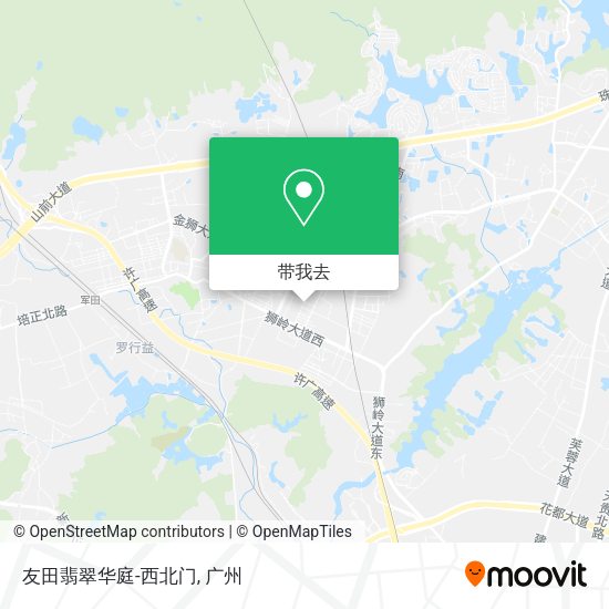 友田翡翠华庭-西北门地图