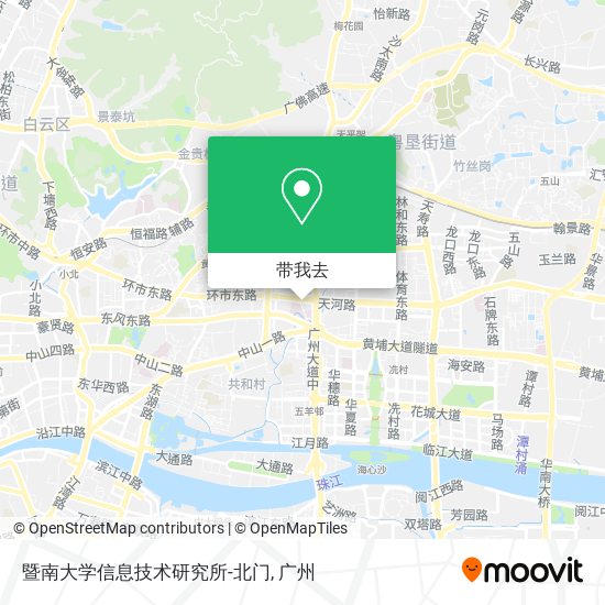 暨南大学信息技术研究所-北门地图