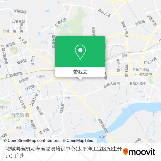 增城粤驾机动车驾驶员培训中心(太平洋工业区招生分点)地图