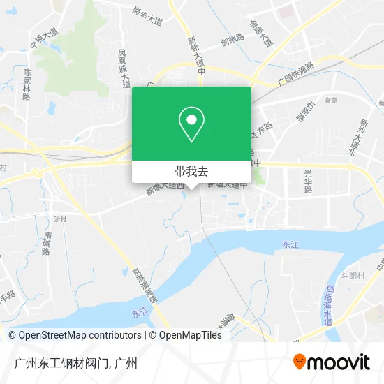 广州东工钢材阀门地图