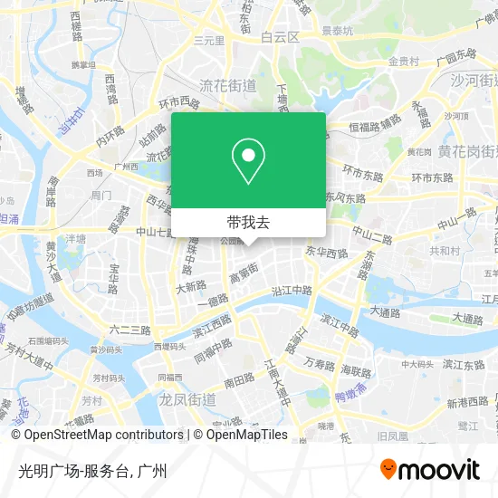光明广场-服务台地图