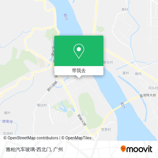 雅柏汽车玻璃-西北门地图