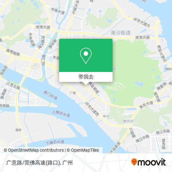 广意路/莞佛高速(路口)地图