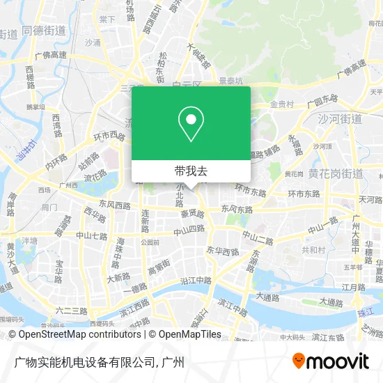 广物实能机电设备有限公司地图