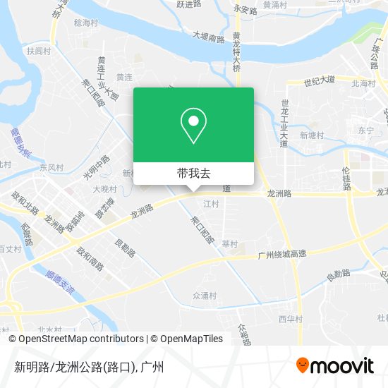 新明路/龙洲公路(路口)地图