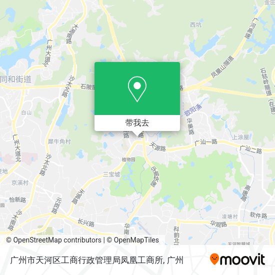 广州市天河区工商行政管理局凤凰工商所地图