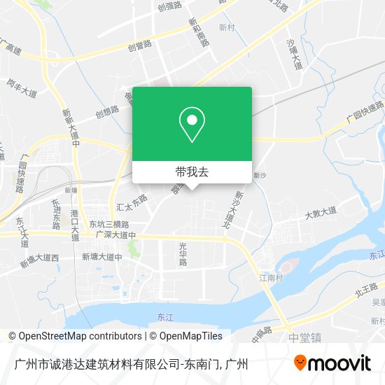 广州市诚港达建筑材料有限公司-东南门地图