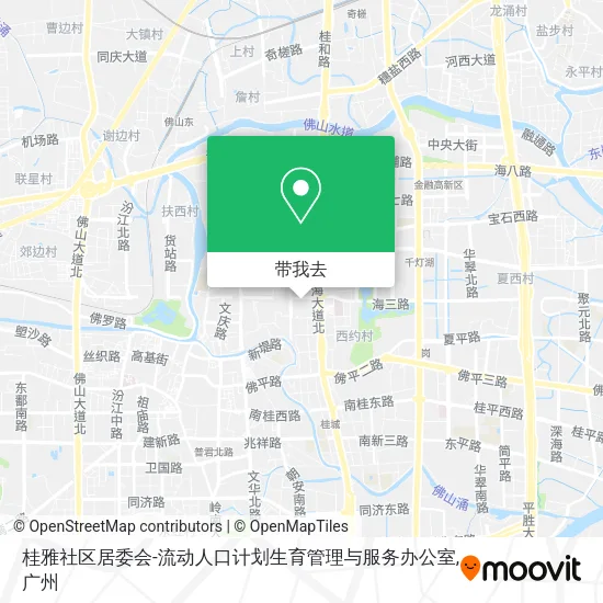 桂雅社区居委会-流动人口计划生育管理与服务办公室地图